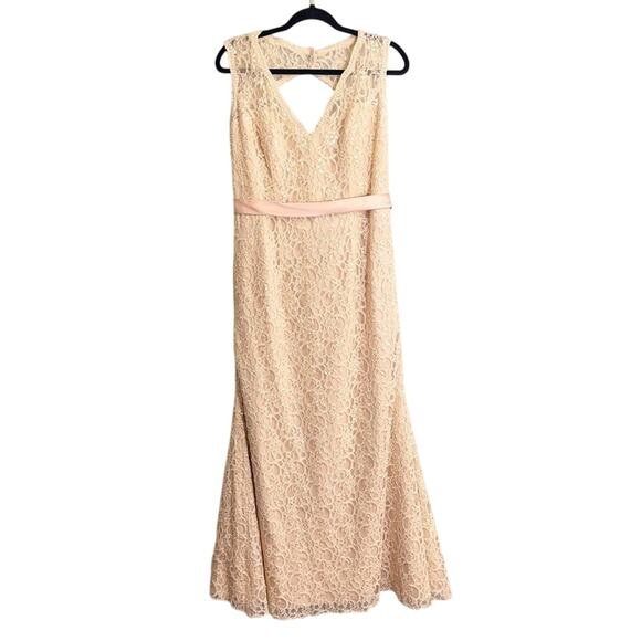 Mori Lee Dresses & Skirts - Mori Lee Lace‎ Bridesmaid Dress Cream